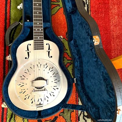National Reso-Phonic RAW Steel PICCOLO Guitar 2024 image 6