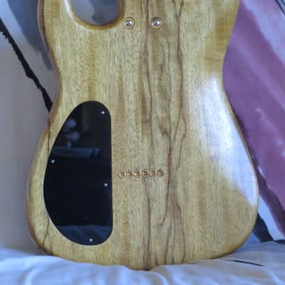 420 Guitars Strat Style  Natural Maple Burl image 9