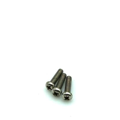 3 Vintage Single Coil Pickup Mounting Screws for Telecaster - Nickel image 1