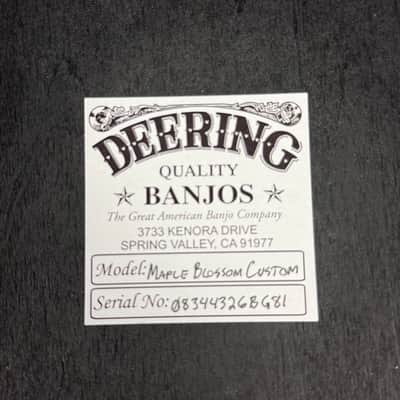 Custom Deering Maple Blossom Caribbean Blue Fade 5-String Banjo image 19