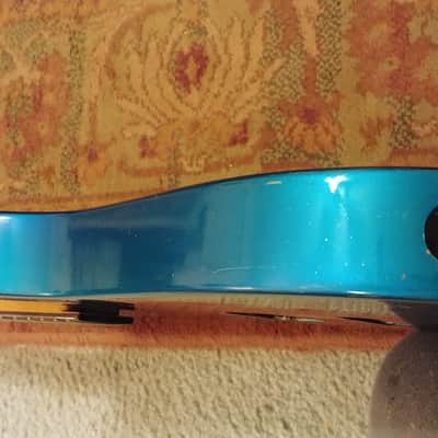Chandler Super Strat Body And Neck - 80s? 90s? Blue Flame - Similar to Kramer or Jackson image 11