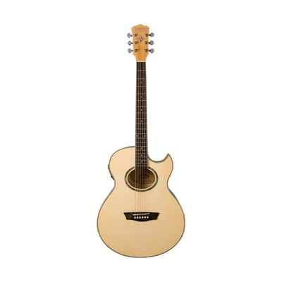 Washburn Festival EA20 Mini Jumbo Acoustic-Electric Guitar - Natural image 3