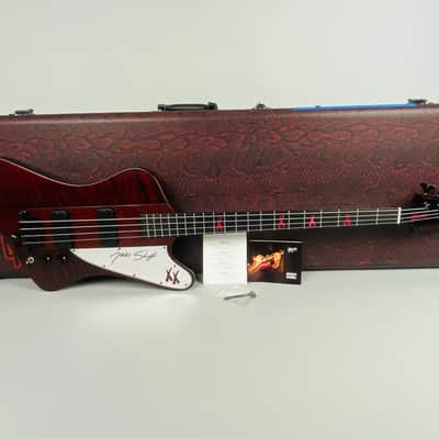 Gibson Nikki Sixx Thunderbird Bass-Shout at the Devil indeed- 2009 Trans Red image 10