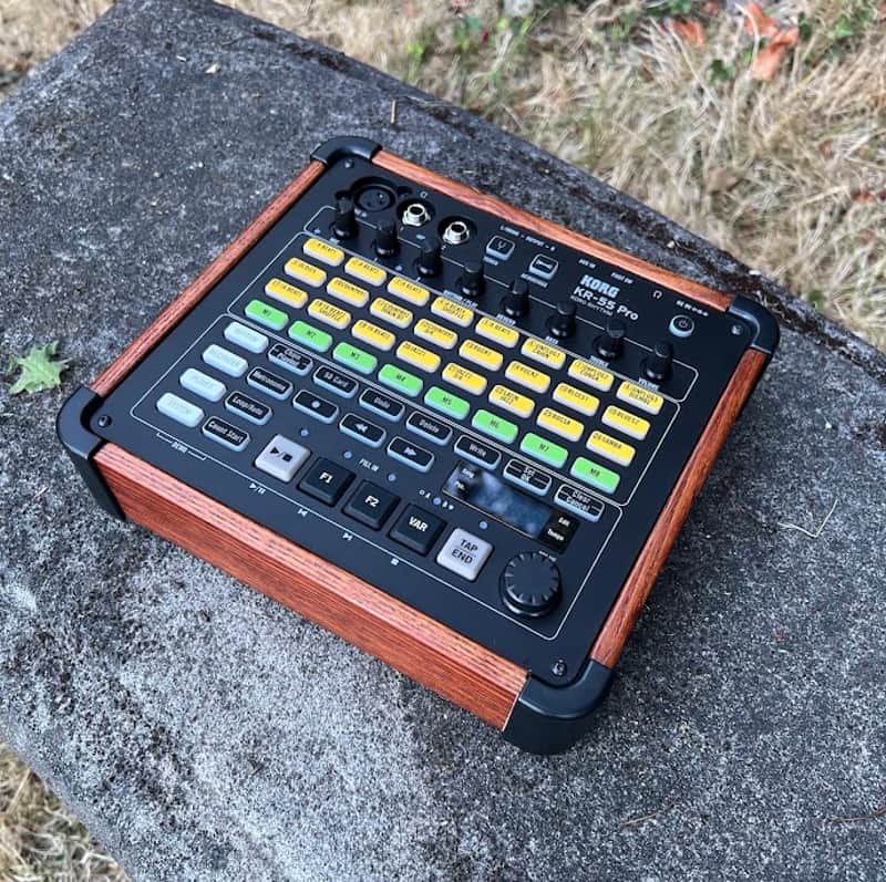 Korg KR-55 Pro Rhythm Machine 2017 - Present - Black/Wood image 1