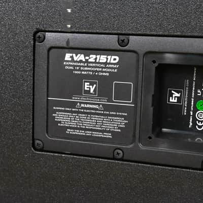 Electro-Voice (EV) EVA-2151D Dual 15" Passive Line Array Subwoofer CG01YA0 *ASK FOR SHIPPING* image 7