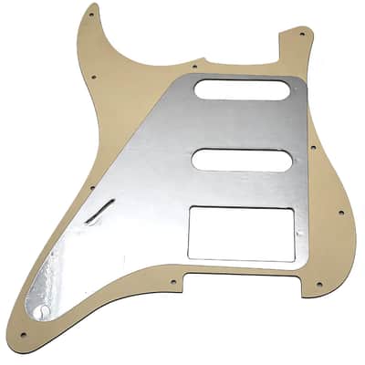 Electric Guitar Standard Stratocaster SSH Pickguard Start Pickguard Scratch Plate for Fender USA/Mexican Model Style 11-Hole (Cream 3-Ply) image 3