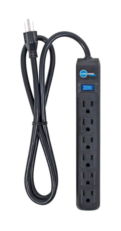 Live Wire PS604P Power Strip with 4' Cord image 1