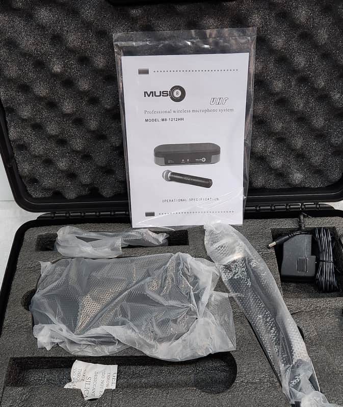 MUSI 8 Handheld Wireless Microphone Model M8-1212-HH image 1