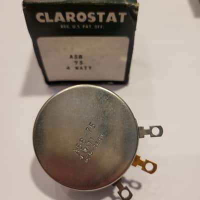 Clarostat A58 - 75 4 Watt Potentiometer 3 pieces Vintage NOS 1976 image 2