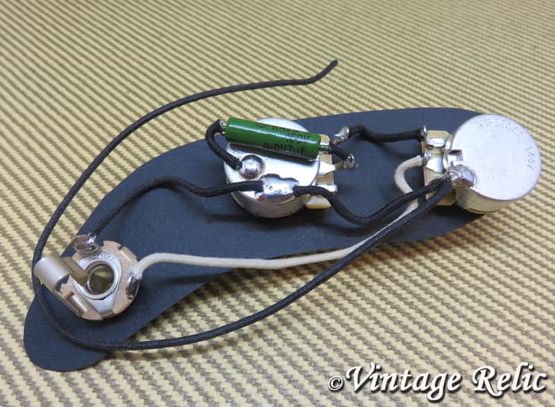 Upgrade wiring kit Pre-wired NOS PIO cap CTS pots fits Fender Precision PBass image 1