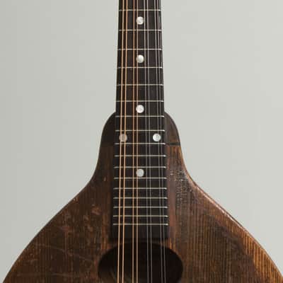 Gibson A-Junior Snakehead Carved Top Mandolin (1927), ser. #80820, period black hard shell case. image 8