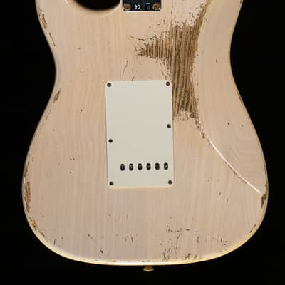 Fender Custom Shop 1959 Stratocaster Heavy Relic Rosewood Fingerboard Aged White Blonde (691) image 4