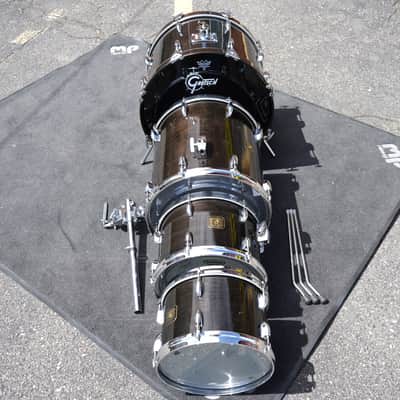 Vintage 1999 Gretsch USA Custom 4pc Maple Shell Pack - Ebony Stain Lacquer | 12, 13, 16, 20" image 19