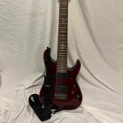 Schecter Damien Elite-8 2015 - 2016 - Crimson Red Burst image 1