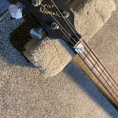 Custom made Krist Novoselic RD bass (left handed) 2000s  Gloss Black image 7