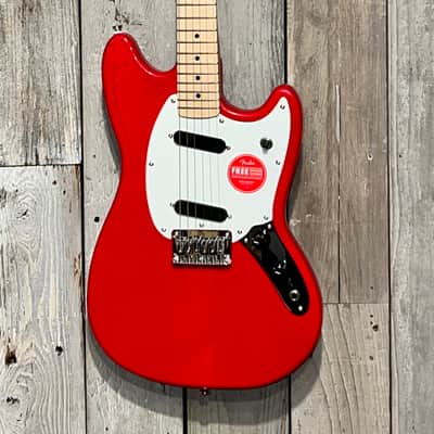 Squier Sonic Mustang Color Torino Red , Support Brick & Mortar Music Shops , Buy it Here ! image 2