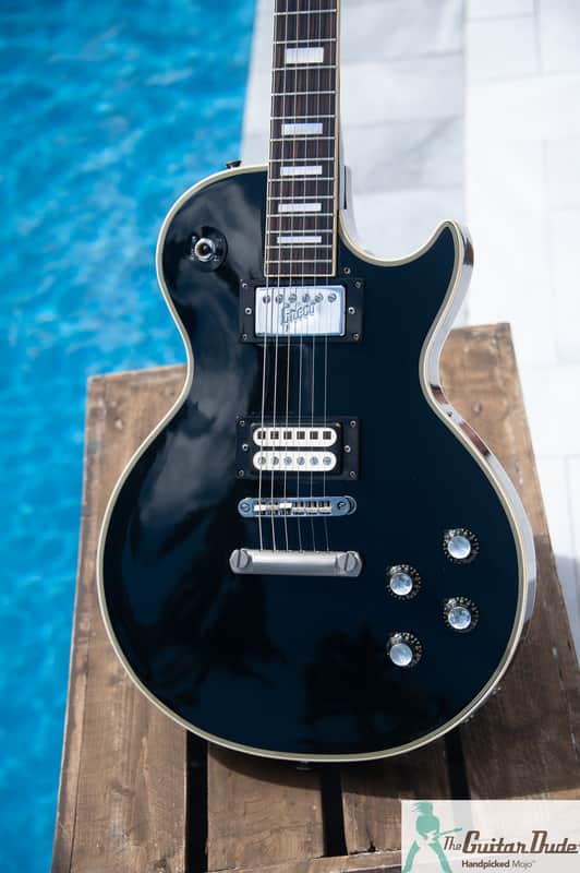 70s Greco EG480B レフティ 1970's Greco EG480B - Les Paul Custom Style Electric w Ebony