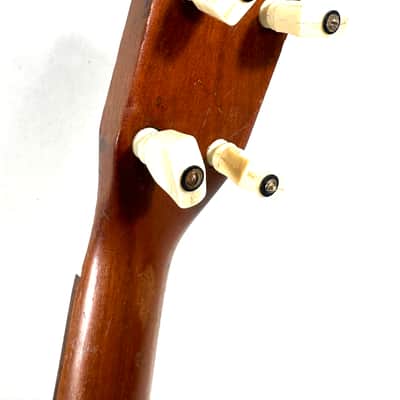 Old Stella painted banjolele banjo uke with art on the head Felix the banjo Cat 1940s - Wood image 8