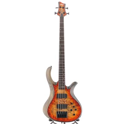 Schecter Riot-4 Bass - Inferno Burst, Poplar Burl Top, Great Tone (SR) (59024) image 5