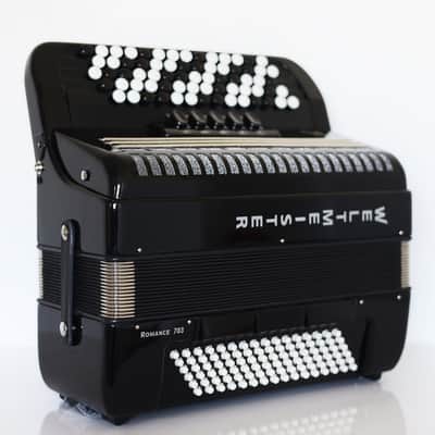 NEW Weltmeister Romance 703 Button Accordion, made in Germany, 96 Bass buttons, 5 Row Accordion B Griff, Black, Straps and Case, Shipping from USA image 5