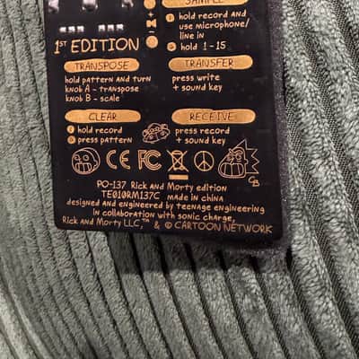 Teenage Engineering PO-137 Pocket Operator Rick & Morty Edition 2019 - Black image 5