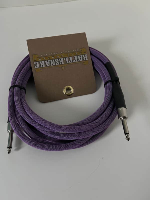 20FT STRAIGHT TO STRAIGHT | RATTLESNAKE INSTRUMENT CABLE | PURPLE | 20FT DC-20-ST-PP-S-NN image 1