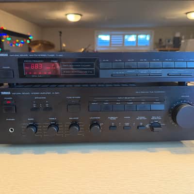 Yamaha A-520 Natural Sound Amplifier + t-420 Tuner Serviced Cleaned Sounds GR8🔥 image 7