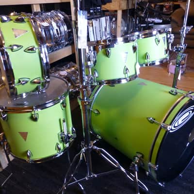 OCDP 5pc Venice Series Drum Set Lime Green Wrap image 2