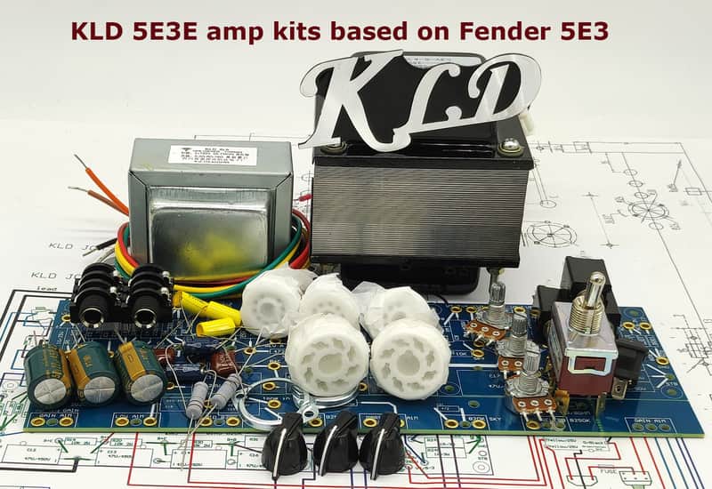 KLD-5E3E 25w hand wired tube guitar amp DIY amp kits based on 5E3 image 1