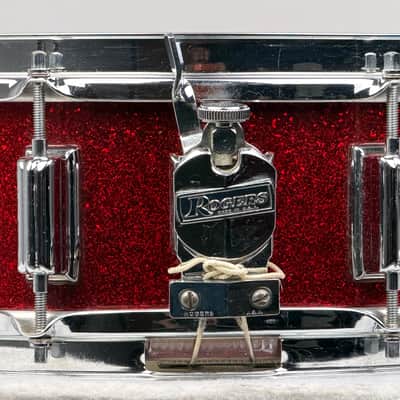 Rogers 22/13/16/5x14" VIDEO 60's Dayton-Era Holiday "Cozy Cole" Drum Set - Red Sparkle imagen 10