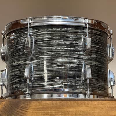 1967 Ludwig 13" Oyster Black Pearl 9x13" Rack Tom image 9
