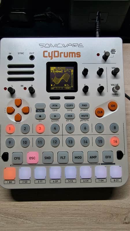 Sonicware CyDrums Expressive Drum Synthesizer 2025 - Present - Silver image 1