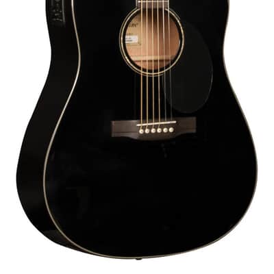 Jasmine JD39CE Cutaway Dreadnought Acoustic Electric Guitar Black image 7