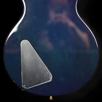 Hamer Studio Archtop Double Cut from 1993 in Translucent Blue with original Hardcase image 7