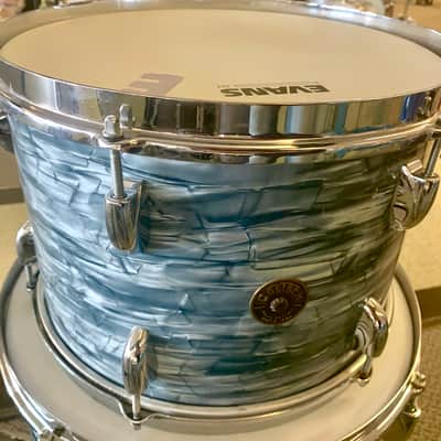 Gretsch Broadkaster “Name Band” Outfit 13/16/22 1950’s - Blue Pearl image 10