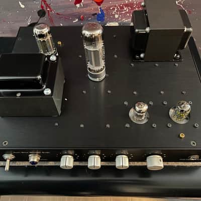 Aum Aocustics OEM Guitar Amp Guitar (EF86, 12AX7, EL34 or genre tubes, Muallard GZ34 rectifier) 2026 - Black Anodized CNC 1/8" Chassis image 2