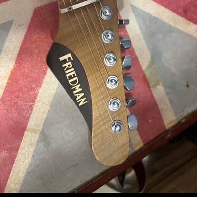 Friedman Cali Heavy Aged Graffiti Yellow Electric Guitar image 6
