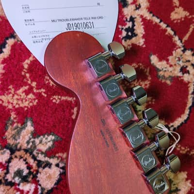 2019 Fender Japan Troublemaker Telecaster Crimson Red, Mahogany Body and Neck, Full set,MIJ JD19 Bild 4