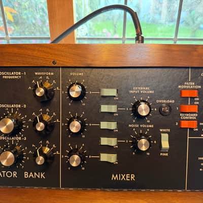 Moog Minimoog Model D Reissue 44-Key Monophonic Synthesizer (2016) 2016 - 2017 - Black / Wood image 8
