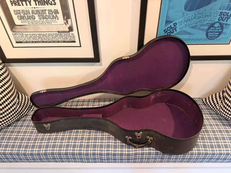 Vintage 1940s Geib Inc. Challenge Alligator Case - Purple Lining - Fits 16" Archtop / Dreadnought image 1