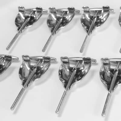 (10) Gretsch Bass Drum Tension Rods & Claws - 1960s / MINT CONDITION - INSPECTED & TESTED image 4
