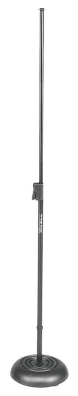 On-Stage MS7201QRB Quick Release Round Base Mic Stand-Black image 1