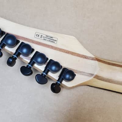 Harley Benton Amarok 7 String Guitar - Black Flame Burst image 7