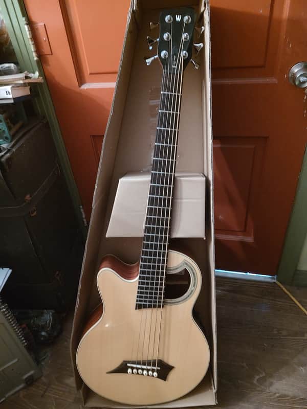 Left handed 6 string Warwick Alien Acoustic bass deluxe image 1