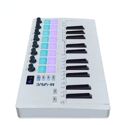 25-Key USB MIDI Controller with 16 RGB Pads & 8 Knobs, Compact Keyboard for DAWs/Beatmaking/Live Performance image 6