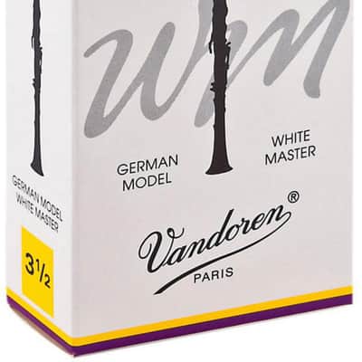 Vandoren CR1635T White Master Traditional Bb Clarinet Reeds - Strength 3.5 (Box of 10)