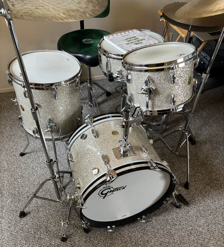 Gretsch USA Custom - Silver Glass Glitter 20, 12, 14 image 1