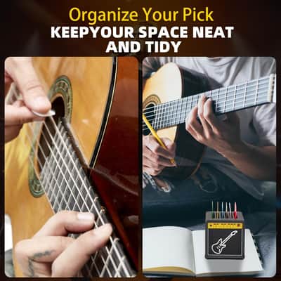 Mini Guitar Amplifier Pick Holder Display Case for Guitar Picks Desk Organizer Gift for Guitarists image 4
