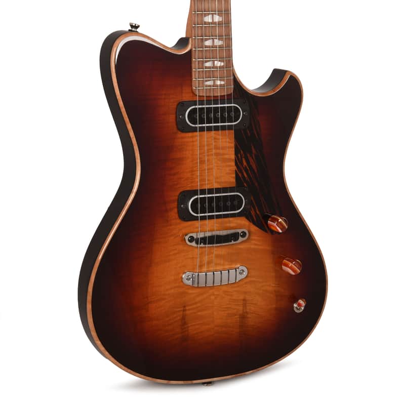 Powers Electric A-Type Select Flame Maple Desert Dawn w/PF42 Pickups (Serial #B128) image 1