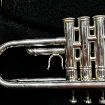 E-Benge Los Angeles MLP 3 bell Silver Trumpet w Case image 5
